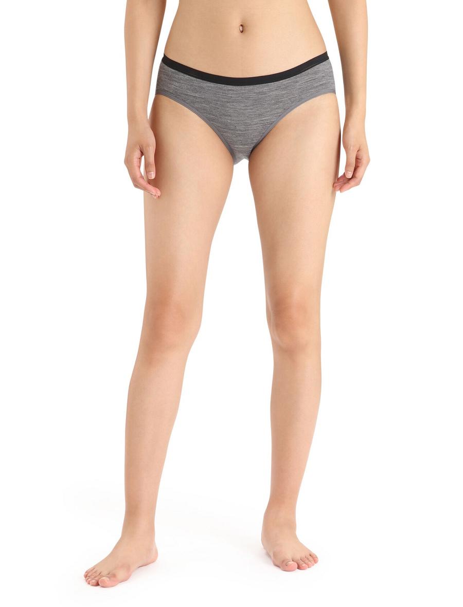 Gritstone Heather Icebreaker Merino Siren Hipkini Briefs Women\'s Underwear | AU 1728RVDW